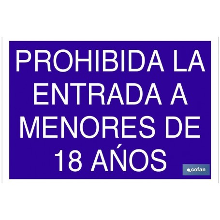 ▷ Cartel AC14 Señal "prohibido 18 años" | Ferreidea
