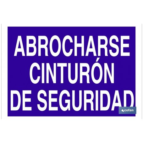 ▷ Cartel Abrocharse cinturón de seguridad | Ferreidea