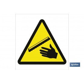 ▷ Cartel Peligro cuidado manos | Ferreidea