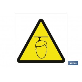 ▷ Cartel Peligro con la cabeza | Ferreidea