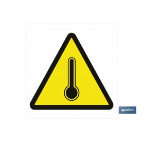 ▷ Cartel Peligro alta temperatura Imagen | Ferreidea