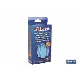 ▷ Guantes Nitrilo azul (10 unidades) | Ferreidea
