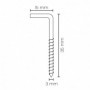 Comprar Alcayatas Con Rosca 18X50 Niquel Caja 300 Wurko 15053 al Mejor Precio