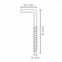 Comprar Alcayatas Con Rosca 22X100 Niquel Caja 100 Wurko 15058 al Mejor Precio