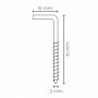 Comprar Alcayatas Rosca 14X25 Mm 1915 Blister 24 Wurko 312110 al Mejor Precio