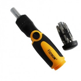 Comprar Atornillador Ratchet + 12 Puntas Hoteche 191020 al Mejor Precio