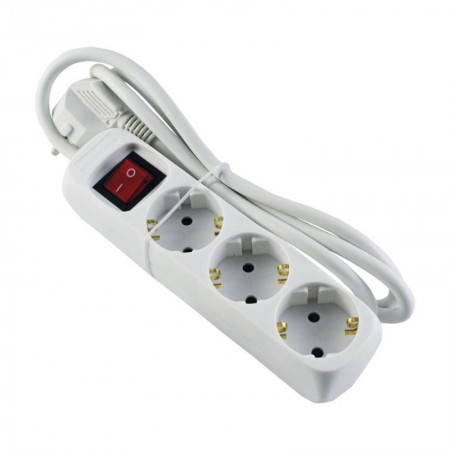 Comprar Base 3 Tomas Cable 3 M X1,5 Mm Con Interruptor Wurko 124031 al Mejor Precio