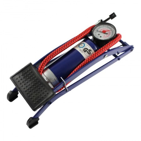 Comprar Bomba Aire Pie Metal Con Manometro Wurko 41101 al Mejor Precio