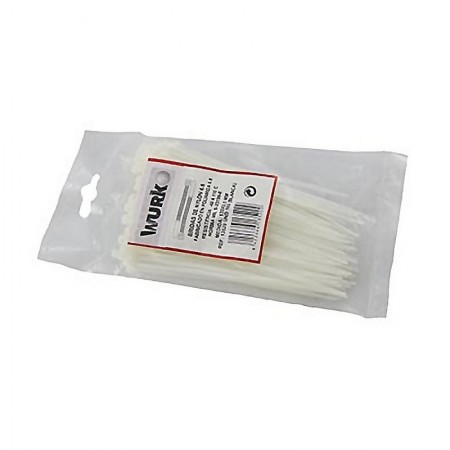 Comprar Bridas Blancas 4.8X250 Mm Bolsa 100 Wurko 140059 al Mejor Precio