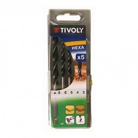 Comprar Brocas Madera Hexa 3-4-5-6-8 Est-5 Tivoly 171718 al Mejor Precio