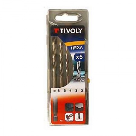 Comprar Brocas Metal Hss 2-3-4-5-6 Est-5 Tivoly 171719 al Mejor Precio