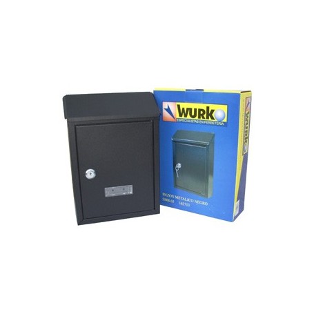 Comprar Buzon Metal 22X30 Cm Negro Smb05 Wurko 162713 al Mejor Precio
