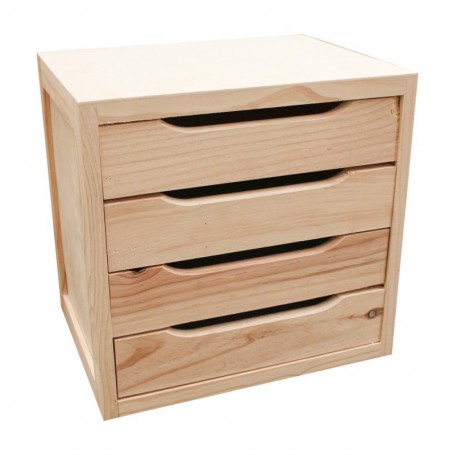 Comprar Cajonera Natura 370X390X300Mm 4 Cajones  101020 al Mejor Precio