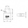 Comprar Candado Arco Largo 45 Niquelado Ifam 78010 al Mejor Precio