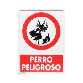 Comprar Cartel 29,7X21 Cm Perro Peligroso 3030 Wurko 39010 al Mejor Precio
