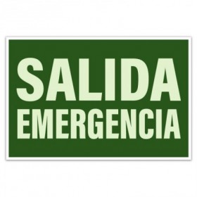 Comprar Cartel 29,7X21 Cm Salida Emergencia 1034L Wurko 39004 al Mejor Precio