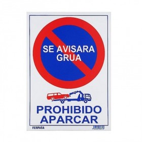 Comprar Cartel 3072 Prohibido Aparcar Se Avisa Grua Wurko 39033 al Mejor Precio