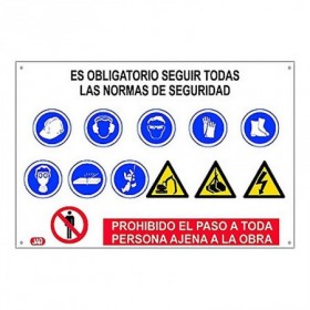 Comprar Cartel Obra Combinado 100X70Cm Jar 189046 al Mejor Precio