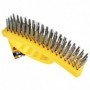 Comprar Cepillo Puas Acero Con Asa De 4X18 Hilera Hoteche 191135 al Mejor Precio