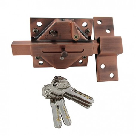 Comprar Cerrojo Seguridad 900 Cobreado 5 Llaves Puntos Wurko 162503 al Mejor Precio