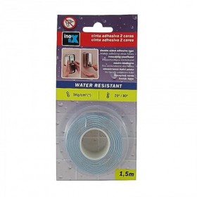 Comprar Cinta Adhesiva 2 Caras Resistente Al Agua Blanca 19Mmx1.5Mt Blt-1 Inofix 219304 al Mejor Precio