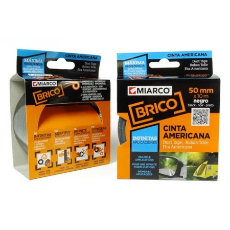 Comprar Cinta Americana Gris 50 Mm Rollo 10M Miarco 304050 al Mejor Precio