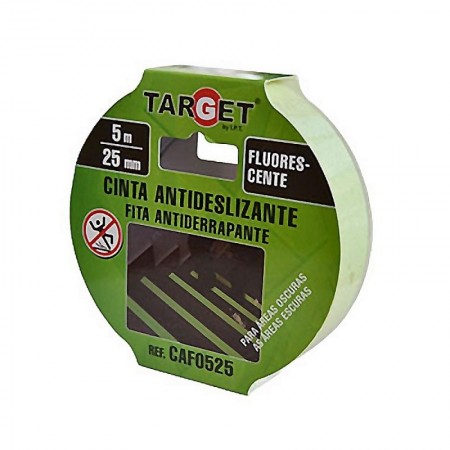 Comprar Cinta Antideslizante Fluorescente 25Mm R/5Mt. Target 304323 al Mejor Precio