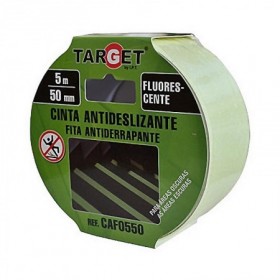 Comprar Cinta Antideslizante Fluorescente 50Mm R/5Mt. Target 304322 al Mejor Precio