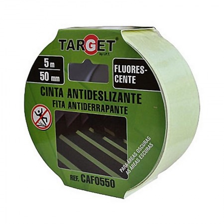 Comprar Cinta Antideslizante Fluorescente 50Mm R/5Mt. Target 304322 al Mejor Precio