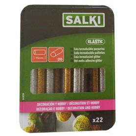 Comprar Cola Fusible Purpurina Plata Y Oro 8X95 Set 22 Salki 270138 al Mejor Precio