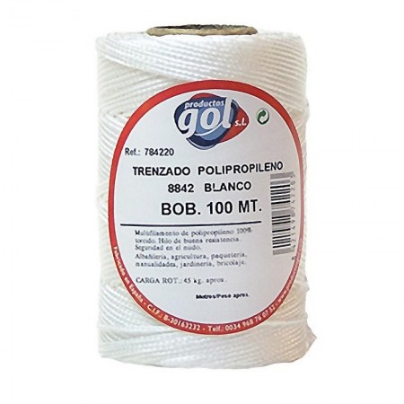 Comprar Cuerda Linea Trenzada 8842 Blanca Rollo 100M Wurko 94130 al Mejor Precio