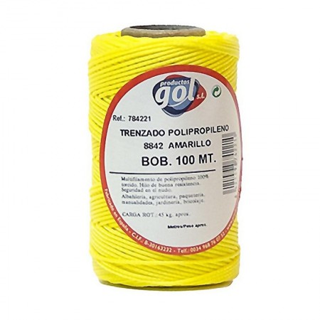 Comprar Cuerda Linea Trenzada Amarilla Rollo 100M Wurko 94141 al Mejor Precio