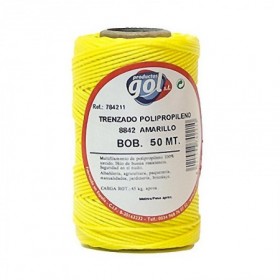 Comprar Cuerda Linea Trenzada Amarilla Rollo 50M Wurko 94140 al Mejor Precio
