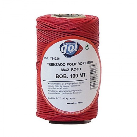 Comprar Cuerda Linea Trenzada Roja 4226 Rollo 100M Wurko 94136 al Mejor Precio