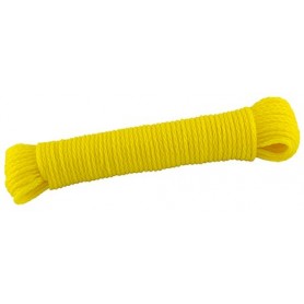 Comprar Cuerda Plastico 4 Mm Amarilla Rollo 25M Wurko 94075 al Mejor Precio