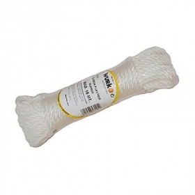 Comprar Cuerda Plastico 4 Mm Blanca Rollo 10M Wurko 94071 al Mejor Precio