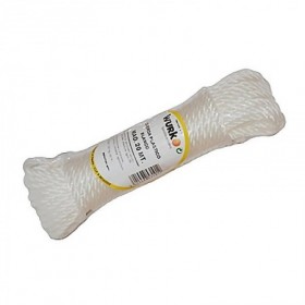 Comprar Cuerda Plastico 4 Mm Blanca Rollo 20M Wurko 94073 al Mejor Precio