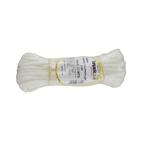 Comprar Cuerda Polipropileno 5 Mm Rollo 25M Wurko 94044 al Mejor Precio