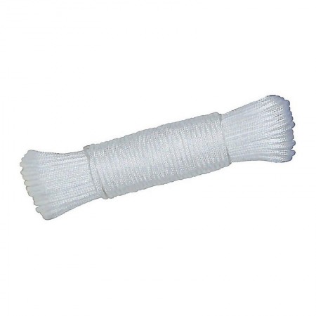 Comprar Cuerda Riel Trenzada R/81 Blanco Rollo 25M Wurko 94066 al Mejor Precio