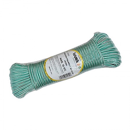 Comprar Cuerda Trenzada Polipropileno Verde Rollo 10M Wurko 94053 al Mejor Precio