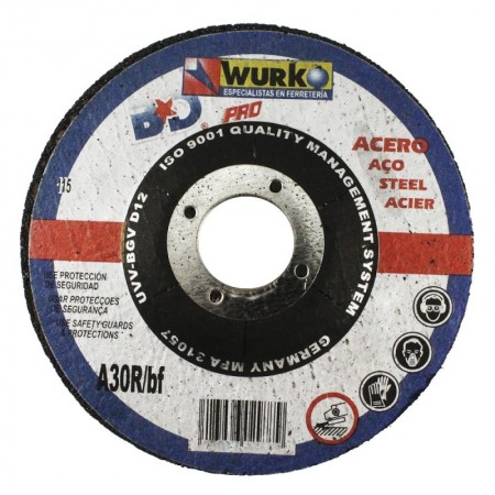 Comprar Disco Abrasivo 115X3X22 Corte Hierro Wurko 17053 al Mejor Precio