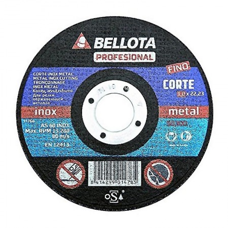 Comprar Disco Abrasivo Inoxidable 115X1-50300 Bellota 35277 al Mejor Precio