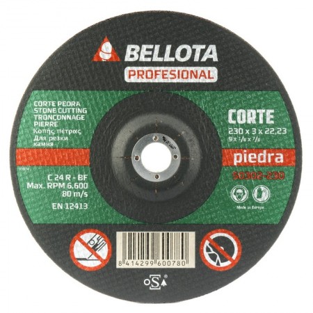 Comprar Disco Abrasivo Piedra 230X3-50302 Bellota 35276 al Mejor Precio