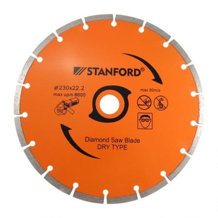 Comprar Disco Acero Diamantado 230X2.6 C/Segmentado Stanford 190151 al Mejor Precio