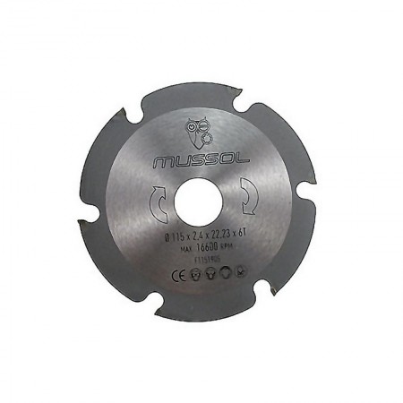 Comprar Disco Multiuso 115X2,4X22,23 Blister Mussol 18501 al Mejor Precio