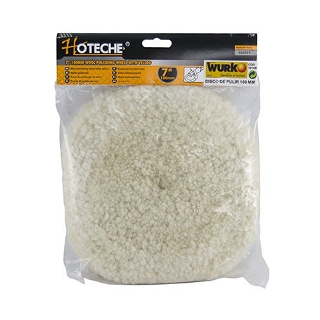 Comprar Disco Pulir Lana 180 Mm Con Velcro Hoteche 191106 al Mejor Precio