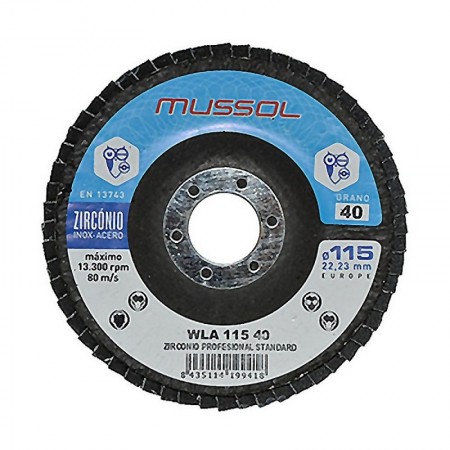 Comprar Disco Wla Laminas 115 G40 Inoxidable Mussol 18505 al Mejor Precio