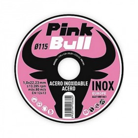 Comprar Discos Corte Inoxidable 115X1X22,23 Lata 10 Uds Pink Bull 18521 al Mejor Precio
