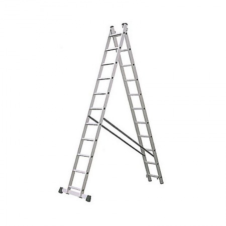 Comprar Escalera Aluminio Industrial Doble 12 Peldaños Kormax 130427 al Mejor Precio