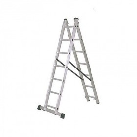 Comprar Escalera Aluminio Industrial Doble 7 Peldaños Kormax 130425 al Mejor Precio